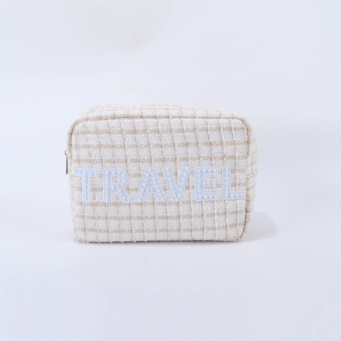 Tweed Pearl Check Accessory Bag Collection