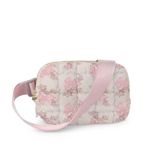 Pink Florals & Bows Belt Bag