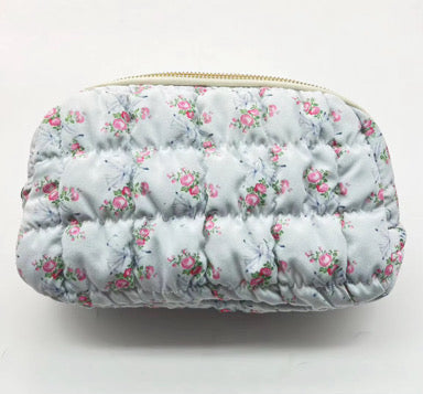 Blue Florals & Bows Belt Bag