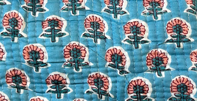 Flower Power Block Print Quilted Bag Collection