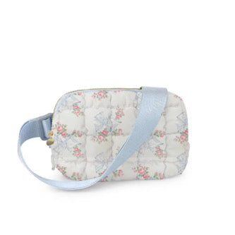 Blue Florals & Bows Belt Bag