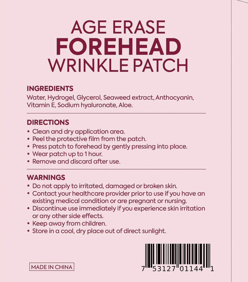 Age Erase Forehead Wrinkle Patch (12 Patches)