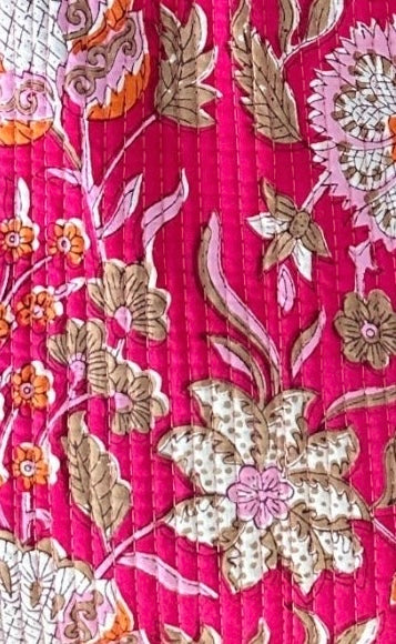 Block Print Quilted Totes
