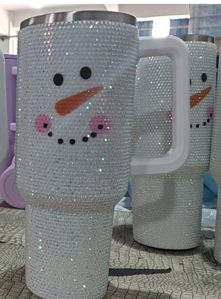 Snowman Bling Tumbler