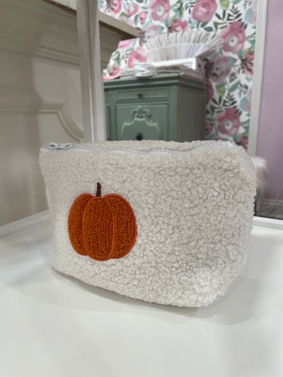 Fluffy Cosmetic Bag, Fall Vibes