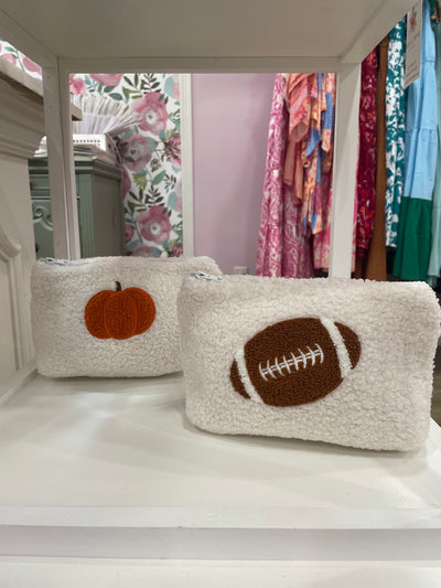 Fluffy Cosmetic Bag, Fall Vibes