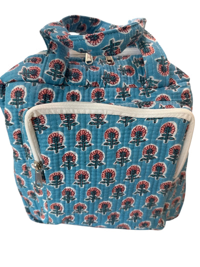 Flower Power Block Print Quilted Bag Collection