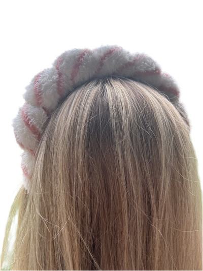 Pink Stripe Spa Headband