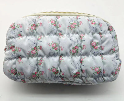 Blue Florals & Bows Belt Bag