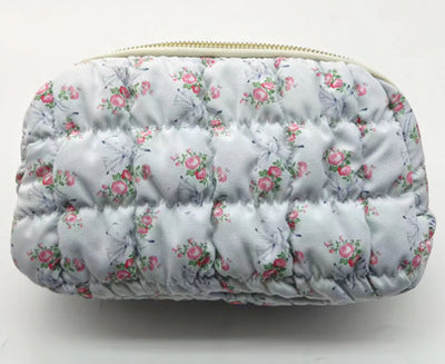 Blue Florals & Bows Belt Bag