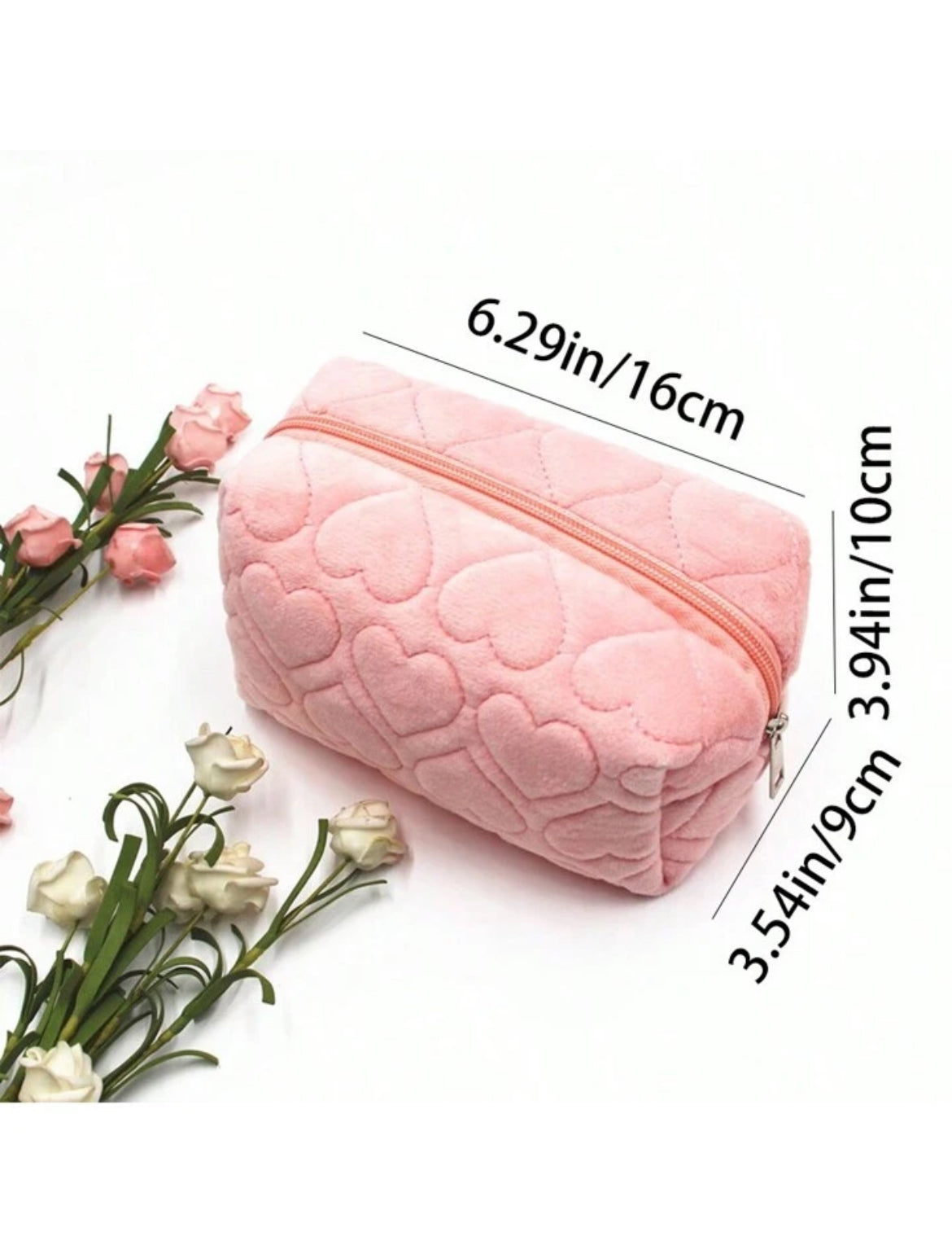 Quilted Hearts Cosmetic Bag