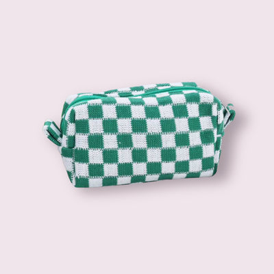 Spring Check Small Cosmetic Bag