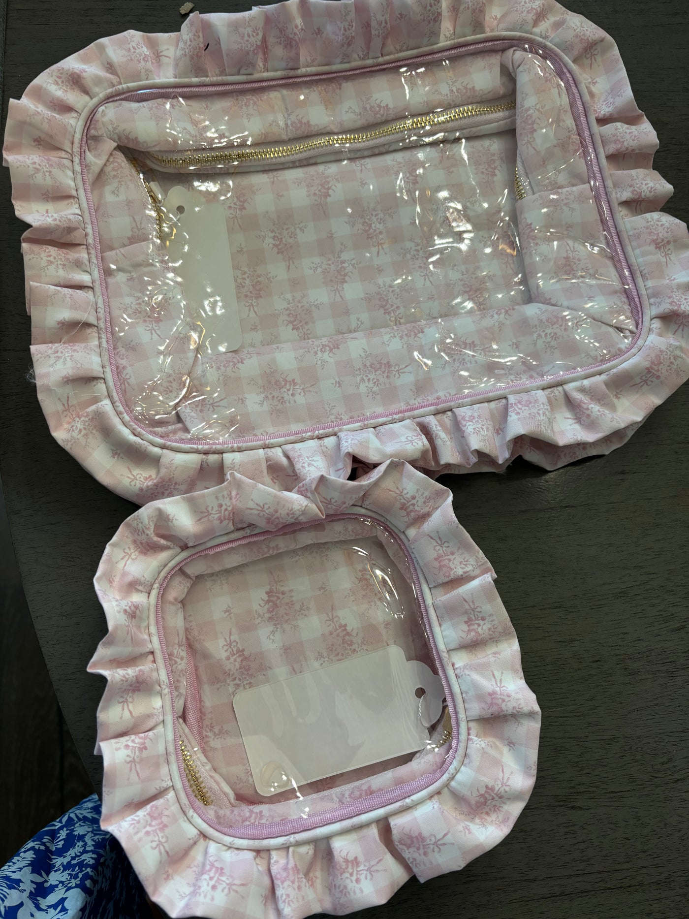 Clear Sweet Nylon Cosmetic Bag Collection