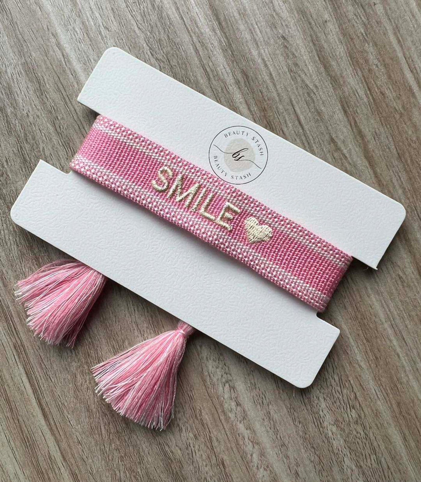 Smile Woven Tassel Bracelet