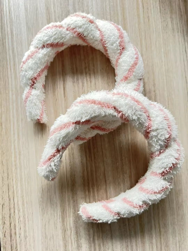 Pink Stripe Spa Headband