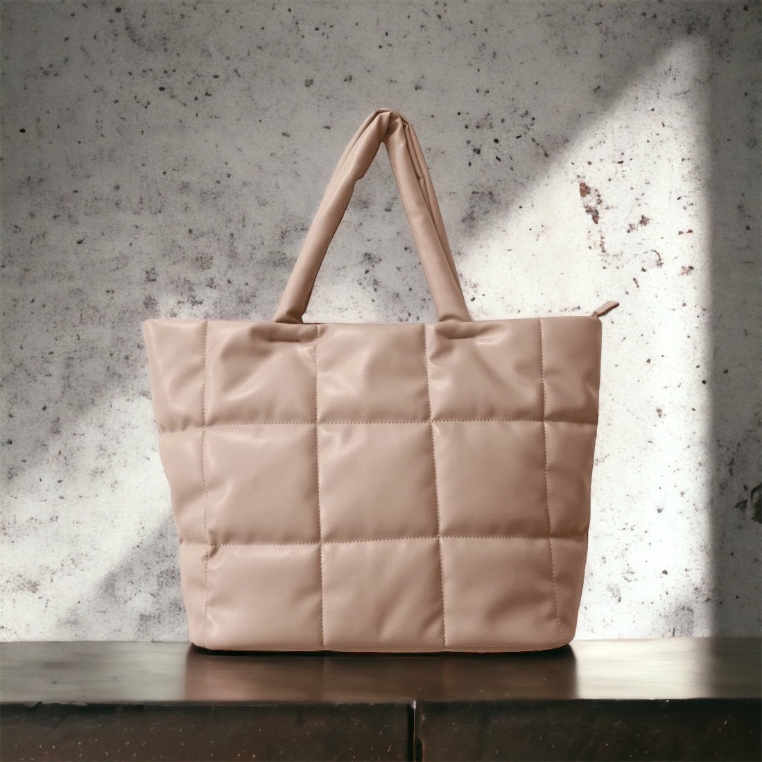 Quilted Puffer Tote