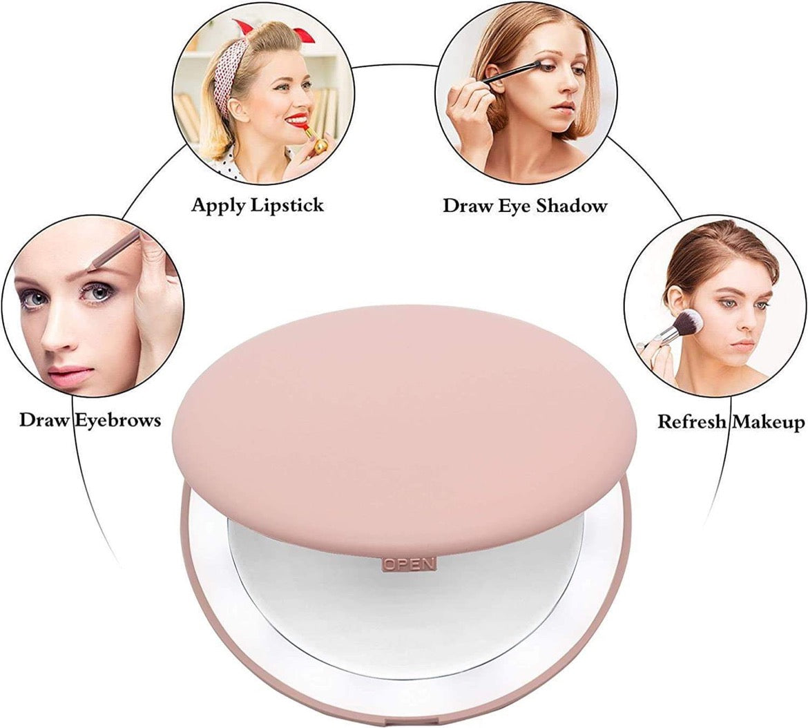 Compact LED Cosmetic Mirror